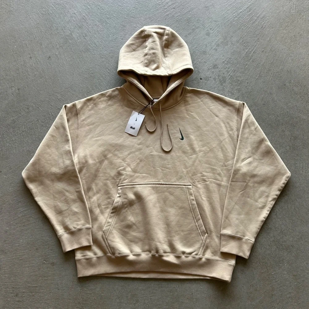 NWT Nike x Billie Eilish Fleece Hoodie Mushroom Tan Beige DQ7750-202 Mens XL